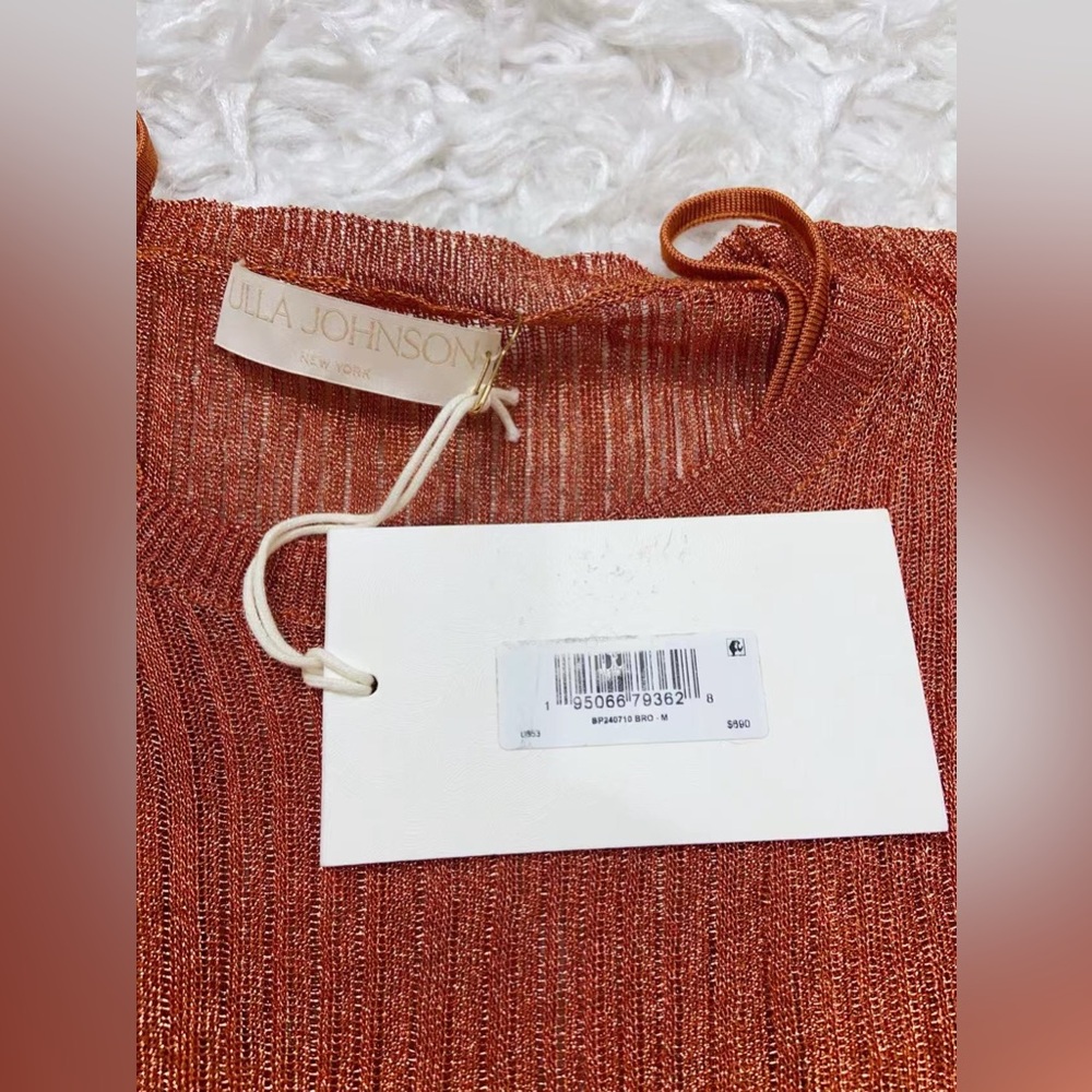 NWT $690 Ulla Johnson Simone Long Sleeve Rib Sweater Dress - Picture 6 of 7
